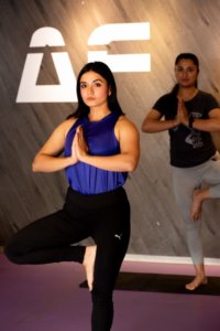 anytime fitness members doing yoda